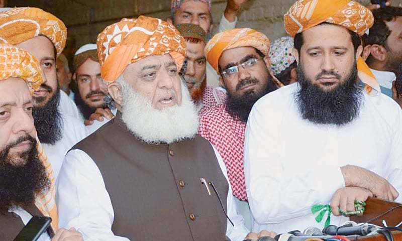 5db3a7c2f0ae3 Fazlur Rehman Rejects Election Results, Calls for Peaceful Protests