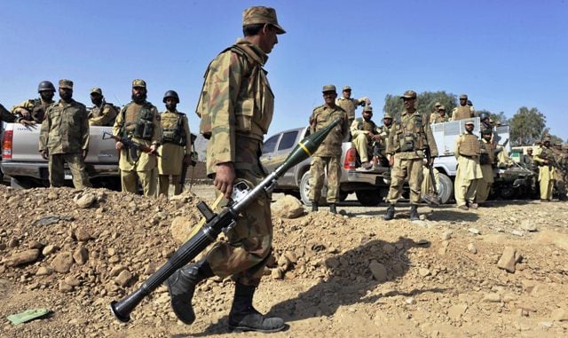 649518 SecurityforcesAFP 1387804183 Terrorist Attack Claims Lives of Seven Pakistan Army Soldiers in North Waziristan