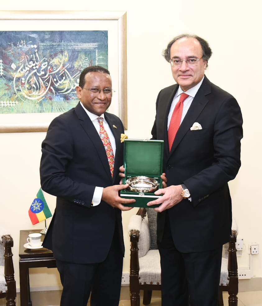 WhatsApp Image 2024 08 01 at 1.26.24 PM Ethiopian Ambassador Calls On Pakistan's Finance Minister